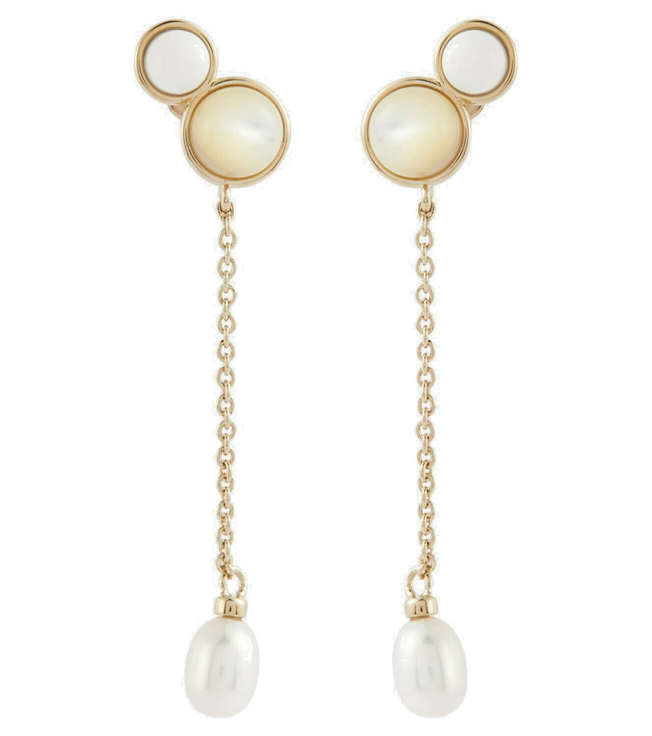 Photo: Chloé Darcey brass and pearl earrings