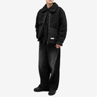 Neighborhood Men's Boa Fleece B-3 Type Jacket in Black