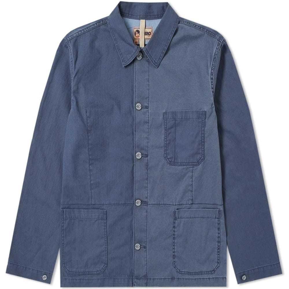 Nigel Cabourn x Lybro Mixed Field Jacket Blue Nigel Cabourn