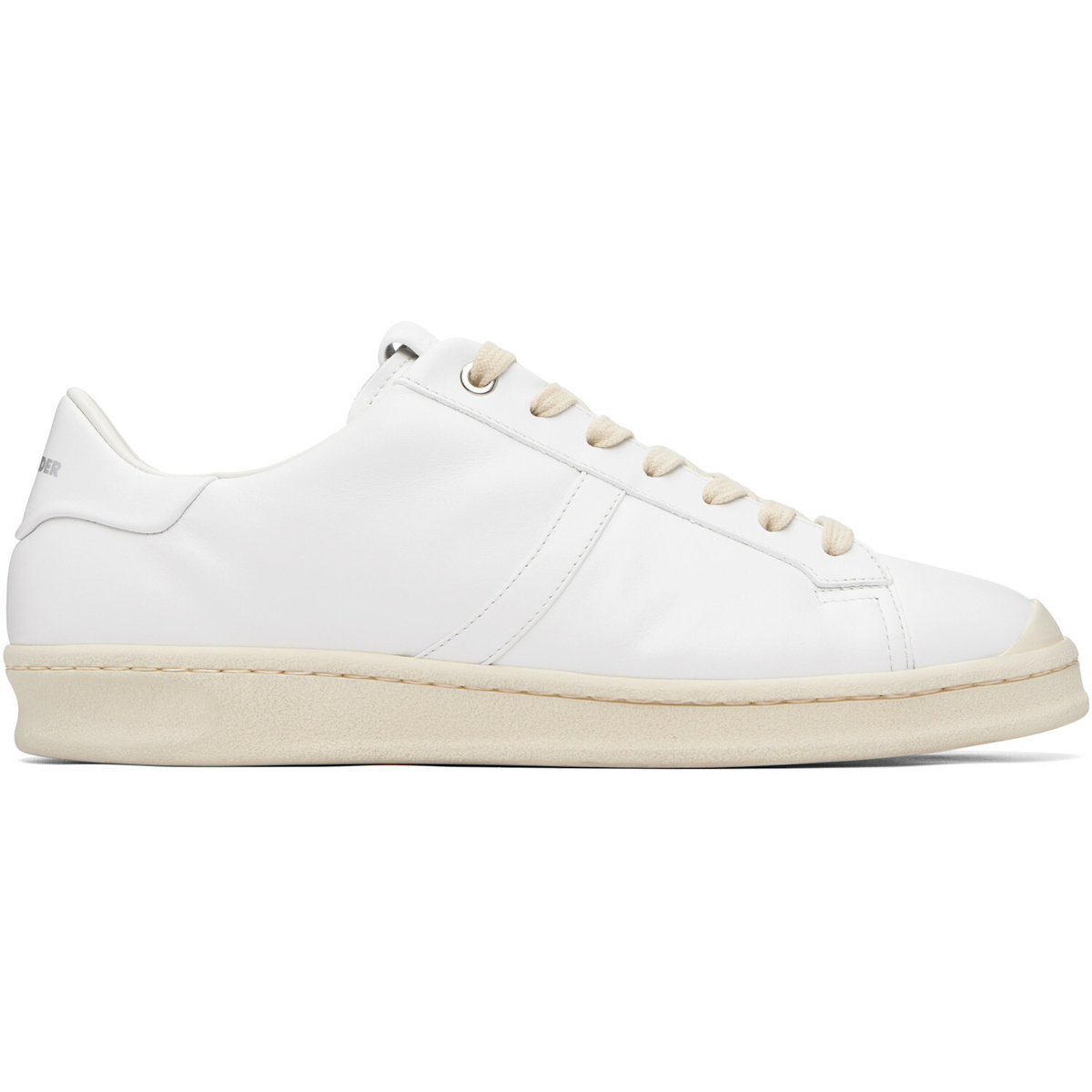Jil Sander White Calfskin Sneakers