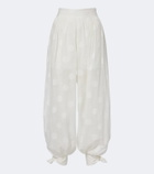 Zimmermann Solstice polka-dot cotton balloon pants