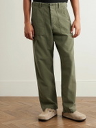 OrSlow - Fatigue Straight-Leg Cotton-Sateen Trousers - Green
