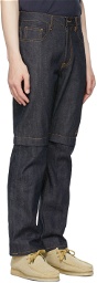 Saintwoods Indigo Convertible Zip-Off Jeans