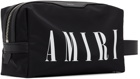 AMIRI Black Logo Dopp Kit Pouch