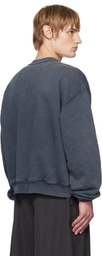 Alexander Wang Gray Embossed Logo Sweatshirt
