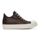 Rick Owens Brown Low Sneakers