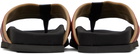 Burberry Beige & Black Clintonville Sandals