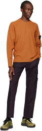 Stone Island Orange Raglan Sweater