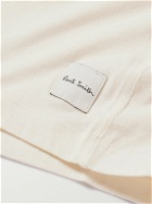 Paul Smith - Logo-Appliquéd Cotton-Jersey Pyjama T-Shirt - Neutrals