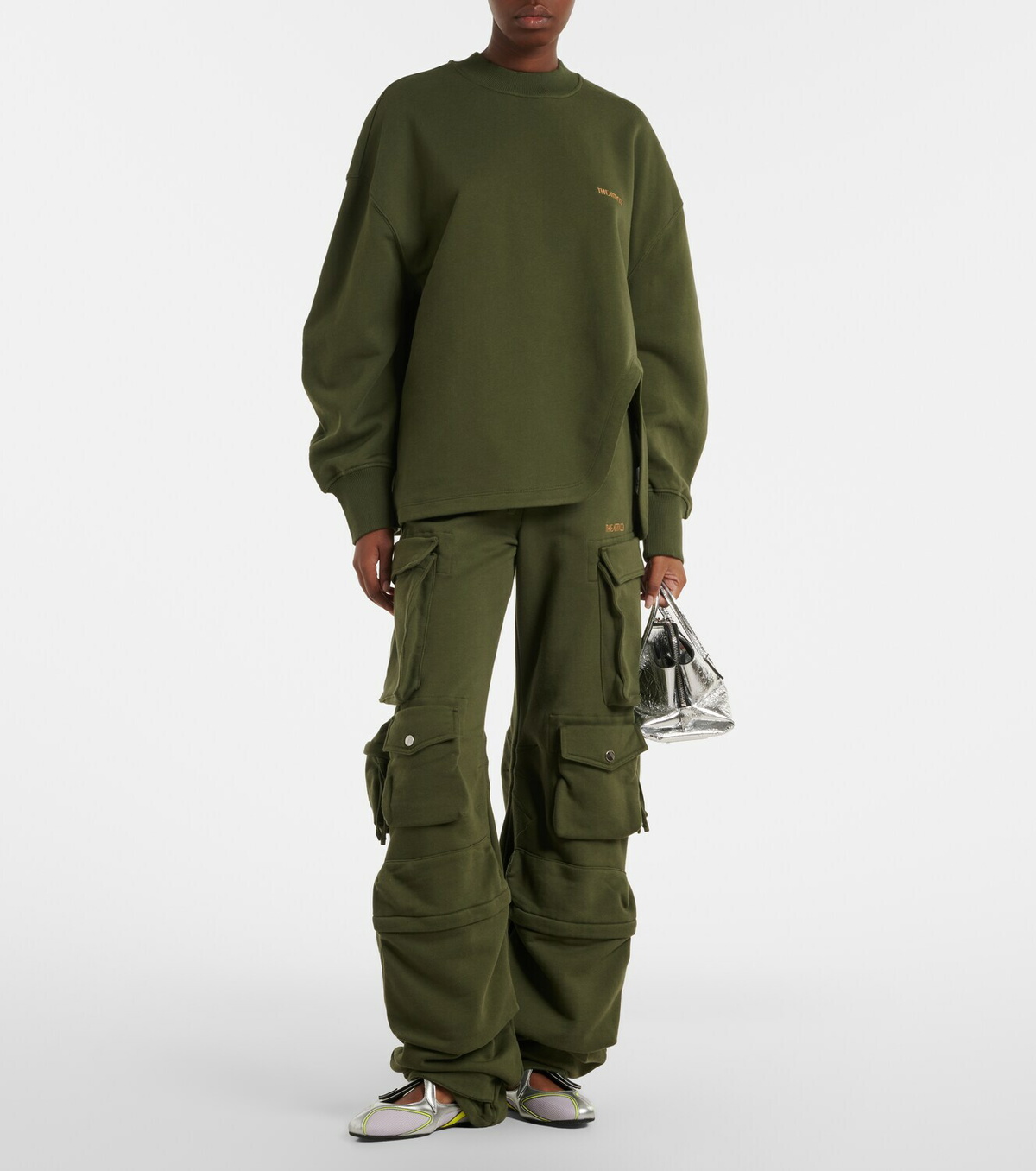 The Attico Cotton jersey sweatpants