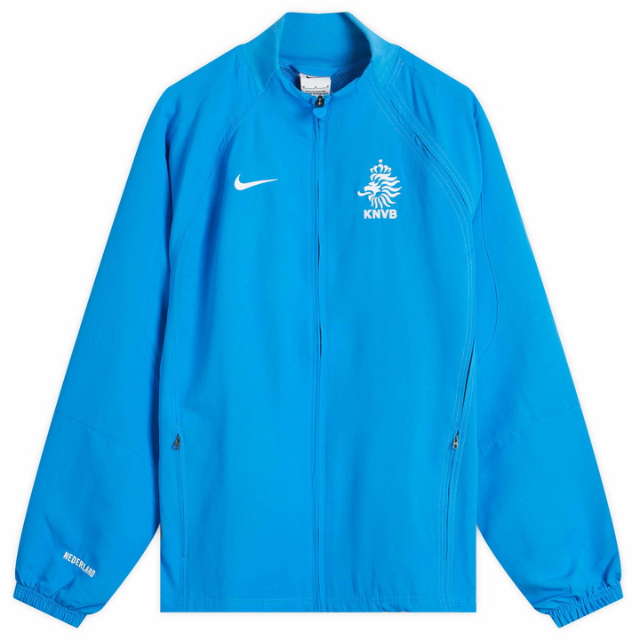 Photo: Nike Netherlands Reissue Track Jacket in Blue/Whiite