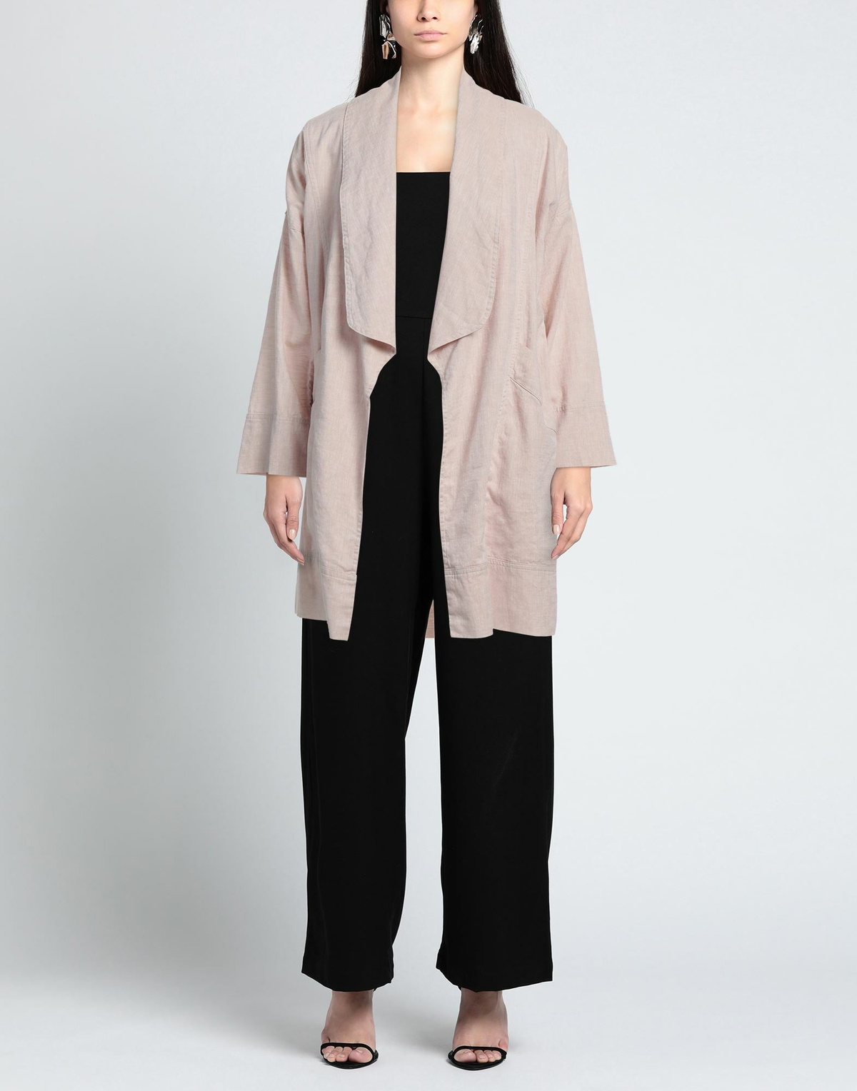 Alessia Santi Womens Overcoat & Trench Coat in Beige