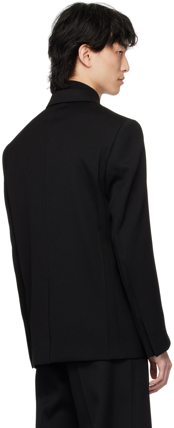 【新品•タグ付き】LANVIN NOIR black formal jacket LANVIN NOIR - 【新品未使用タグ付き】LANVIN NOIR ブラック