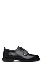 AMI Paris Black Leather Anatomical Toe Derbys
