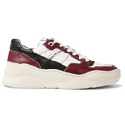 AMI - Panelled Leather Sneakers - Red