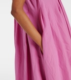 'S Max Mara Piega ramie and cotton pleated maxi dress