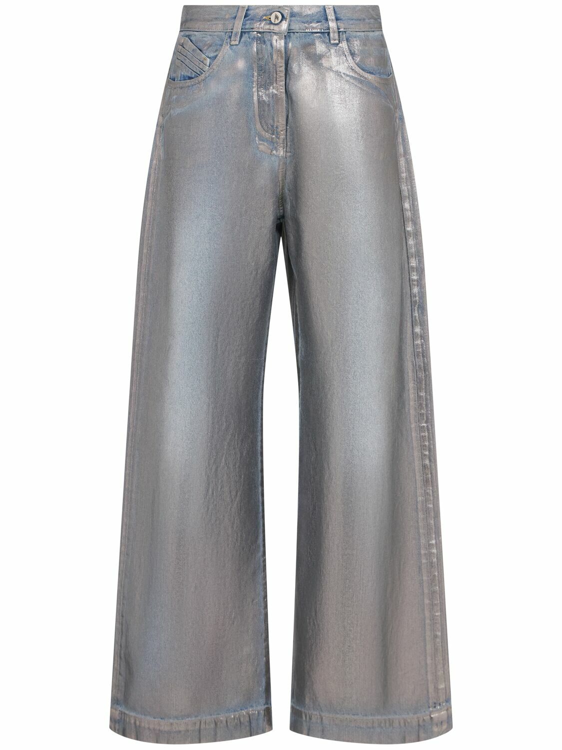 THE ATTICO Low Rise Wide Jeans The Attico