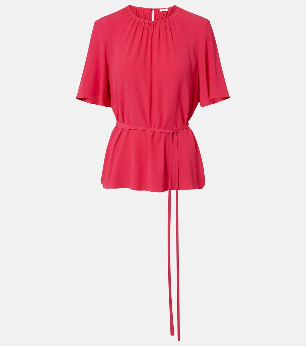Joseph Libby belted crêpe blouse