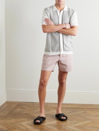 Orlebar Brown - Bulldog Straight-Leg Linen and Lyocell-Blend Shorts - Pink