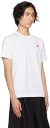 COMME des GARÇONS PLAY White Small Heart T-Shirt