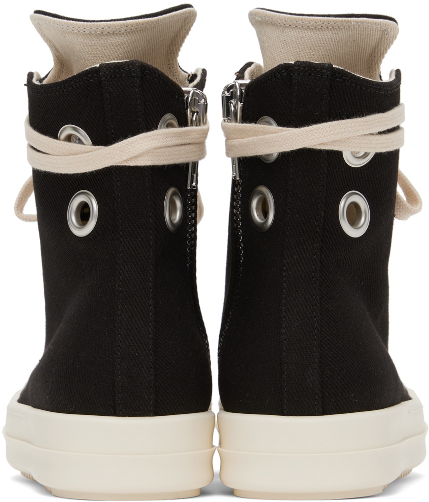 Rick Owens DRKSHDW Black Eyelet Sneakers Rick Owens Drkshdw