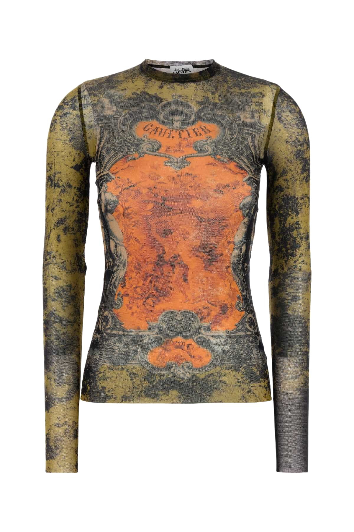 Jean Paul Gaultier Tattoo Collection tulle top Jean Paul