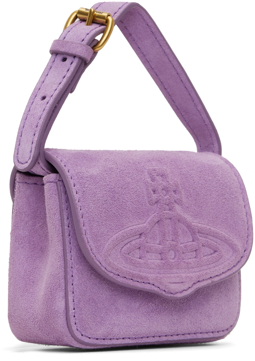 Vivienne Westwood ショルダーバッグ パープル Vivienne Westwood Purple Suede Mini Linda Bag Vivienne Westwood