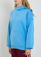 Tala Logo-embossed Cotton-blend Sweatshirt Blue