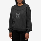 Pleasures Women's Mentor Crew Sweat in Black