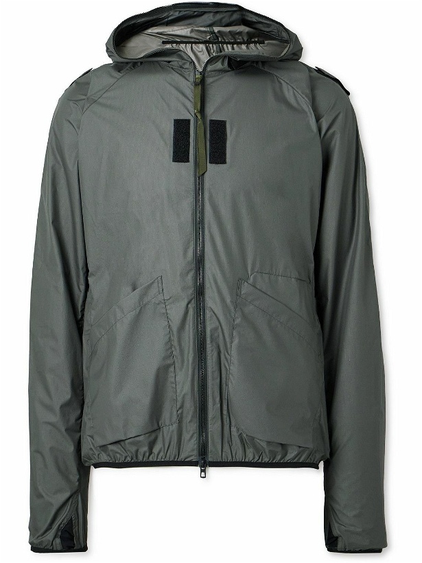 Photo: ACRONYM - J118-WS Spiked GORE-TEX WINDSTOPPER® Hooded Jacket - Gray