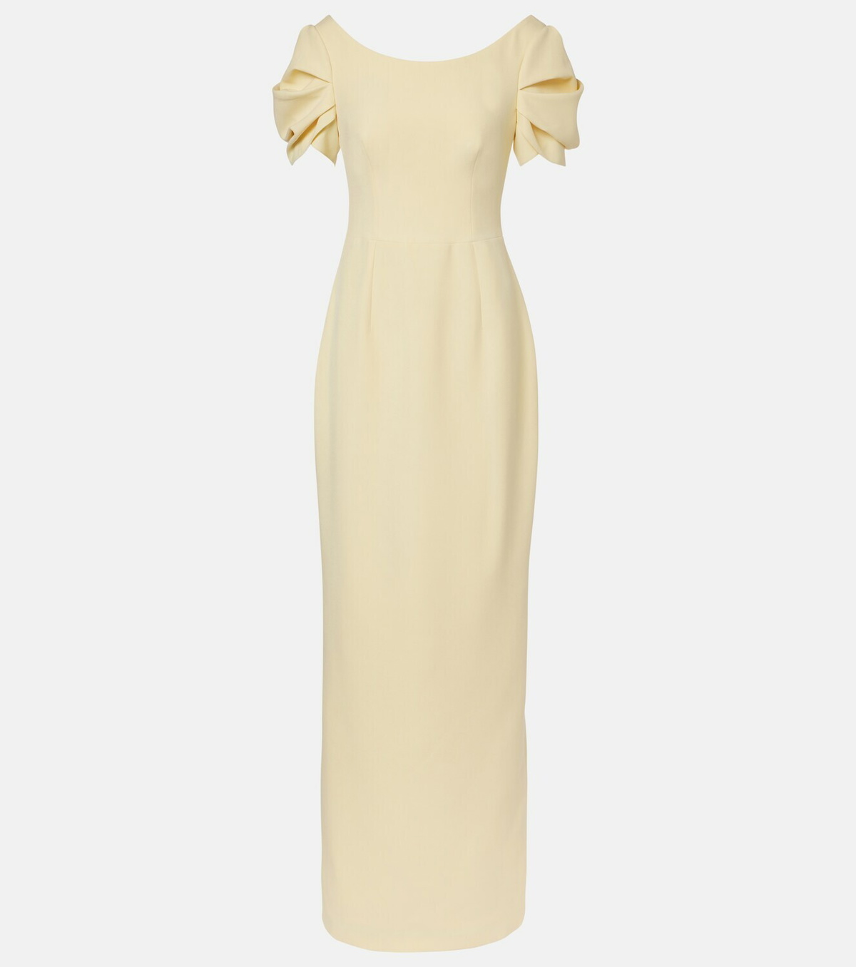 Safiyaa Vanna draped crêpe gown