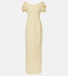 Safiyaa Vanna draped crêpe gown