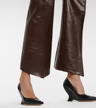 Bottega Veneta - Mid-rise cropped leather pants