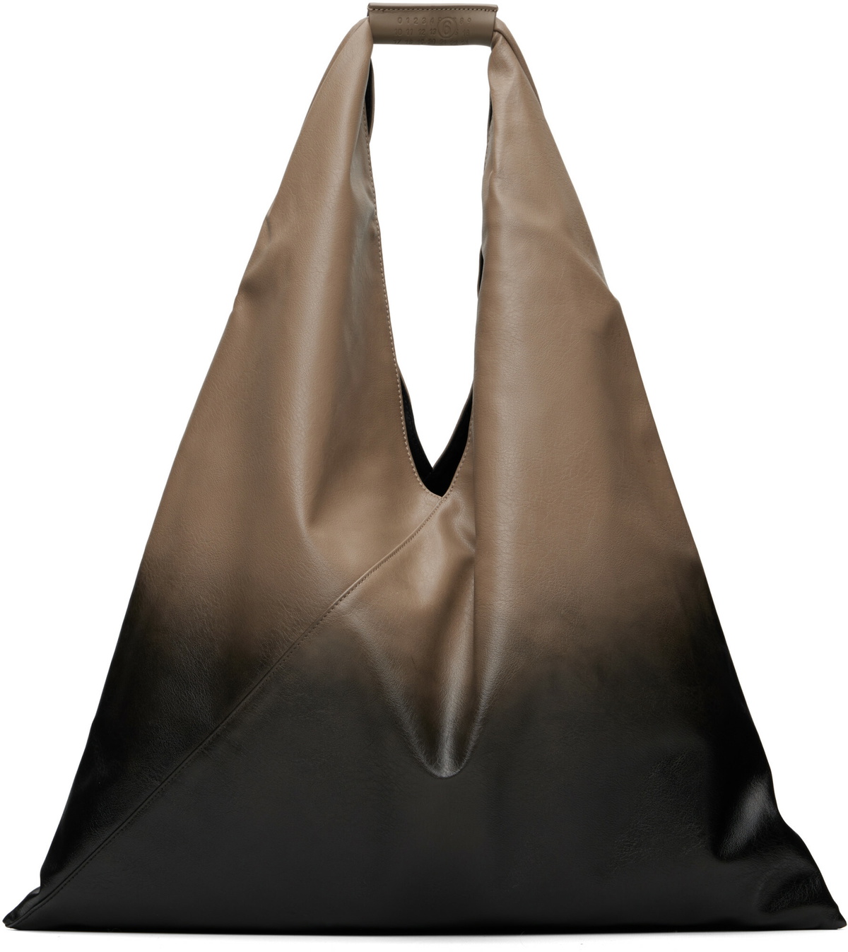 MM6 Maison Margiela Black & Taupe Classic Medium Tote