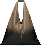 MM6 Maison Margiela Black & Taupe Classic Medium Tote
