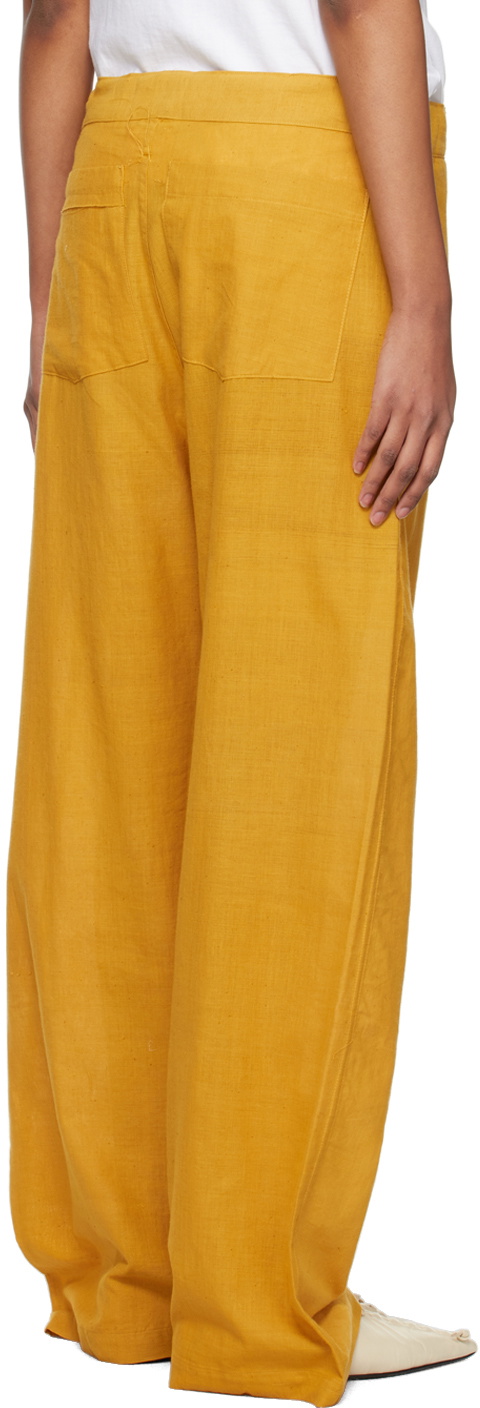AIREI Yellow Khadi Lounge Pants