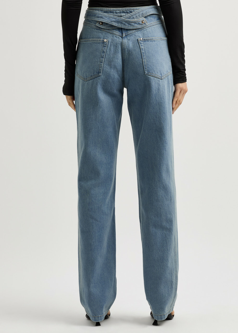 Paris Georgia Jo Straight-leg Jeans Blue