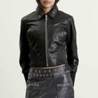 Deadwood Women's Angel Recycled Leather Jacket in Black