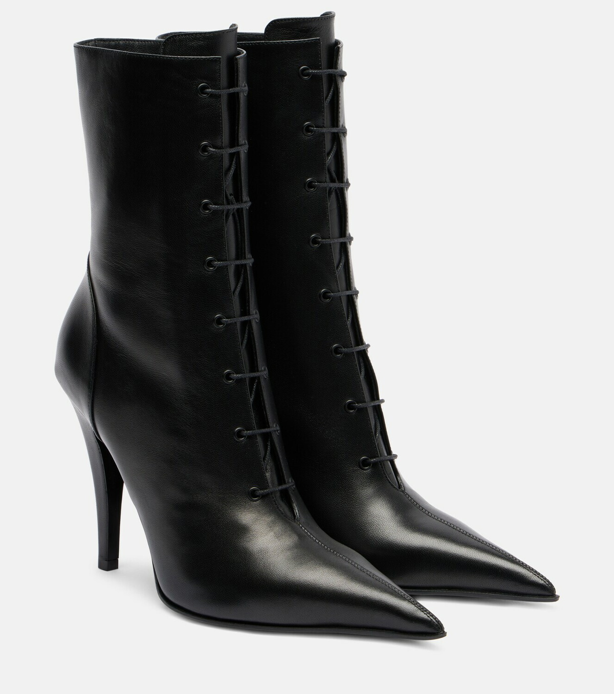 McQueen Leather ankle boots