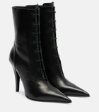 McQueen Leather ankle boots