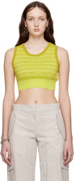 System Green Cropped Tank Top