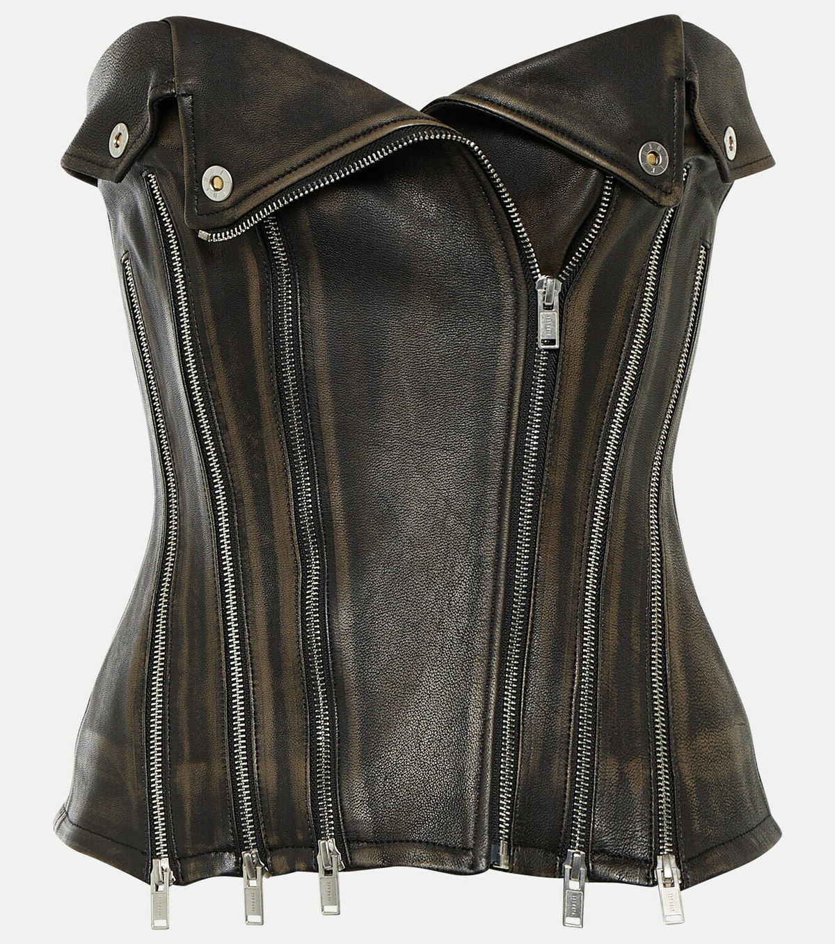 Dion Lee Strapless leather top