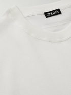 Zegna - Cotton-Piqué T-Shirt - White
