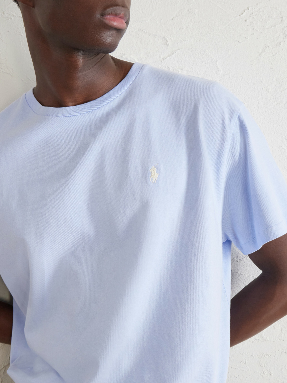 Polo Ralph Lauren - Logo-Embroidered Cotton-Jersey T-Shirt - Blue
