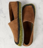 Loewe Paula's Ibiza Rio suede slip-on shoes