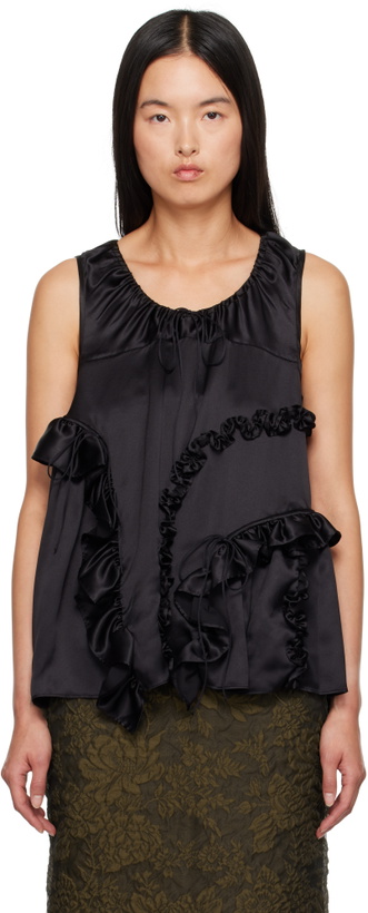Photo: Cecilie Bahnsen Black Orsalina Tank Top