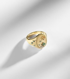 Yvonne Léon La Plage 9kt gold ring with gemstones