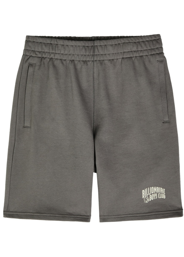 Photo: Billionaire Boys Club Small Arch Logo-print Cotton Shorts Grey