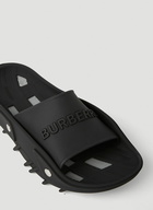 Bucklow Rubber Slides in Black