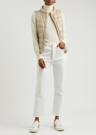 Herno Giulia Quilted Shell Gilet Cream